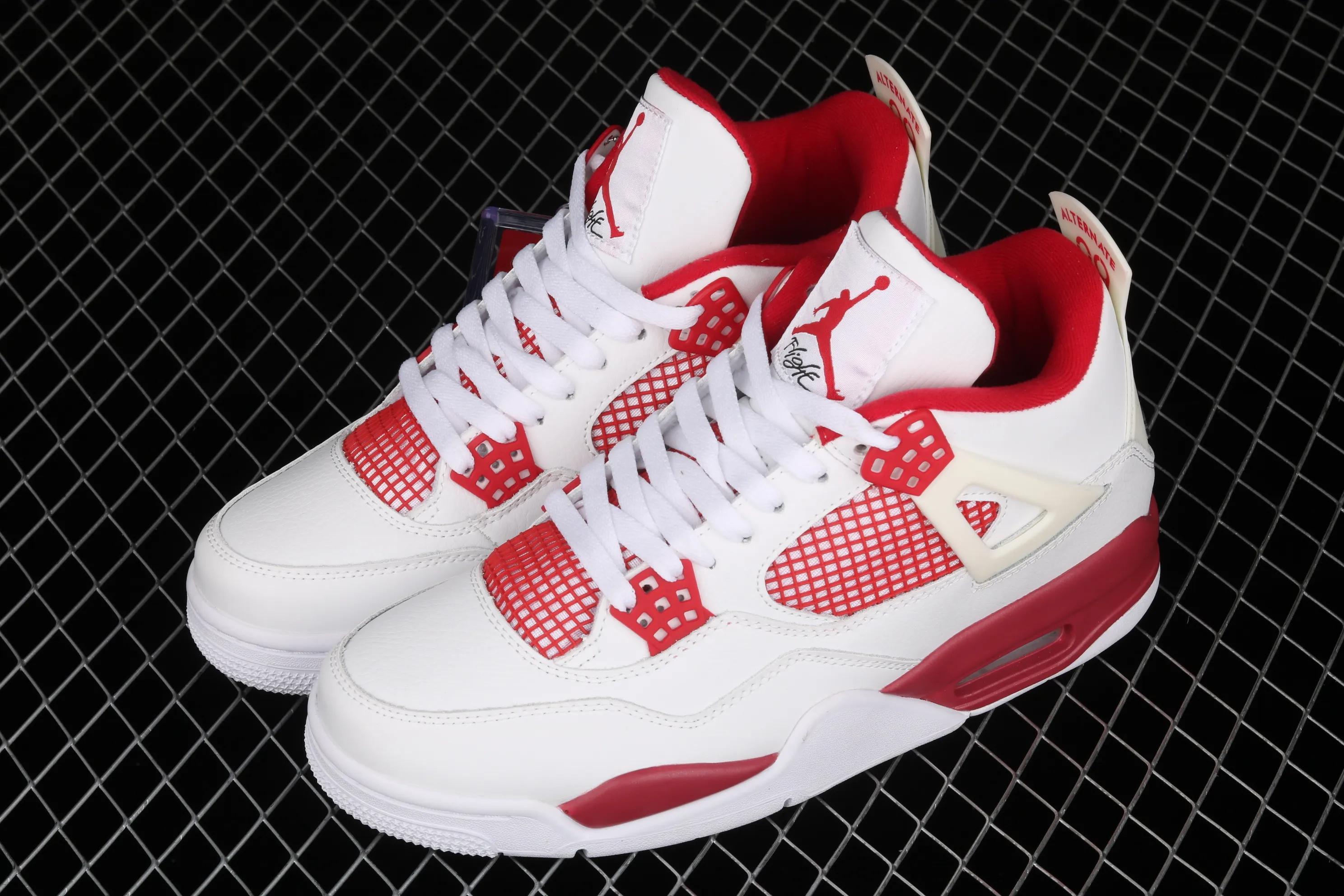All categories Air Jordan Jordan series basketball shoes Air Jordan 4 G version Air Jordan 4 Motorsport AJ4 Joe 4 Racing White Red 308497-106